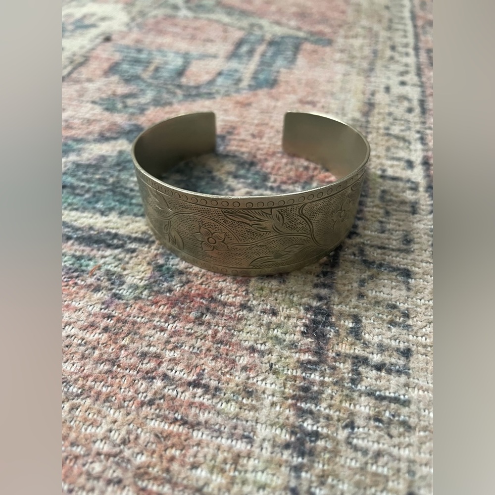 Silver cuff bracelet